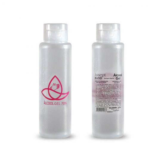 Álcool Gel 70% Antisséptico 100ml Personalizado