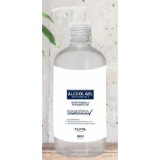 Álcool Gel 70% Antisséptico 250ml Tampa Bump