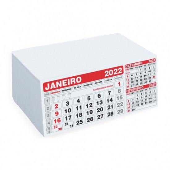 Folhinha Calendário 2022 Para Brinde Personalizado