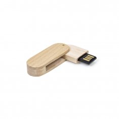 Pen Drive 4Gb Bambu Giratório Personalizado