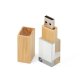 Pen Drive Cristal Bambu 4Gb/8Gb Personalizado