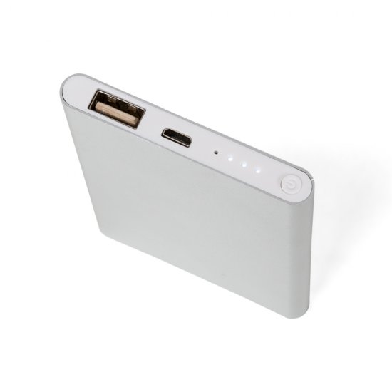 Power Bank Metal Com Indicador Led Personalizado