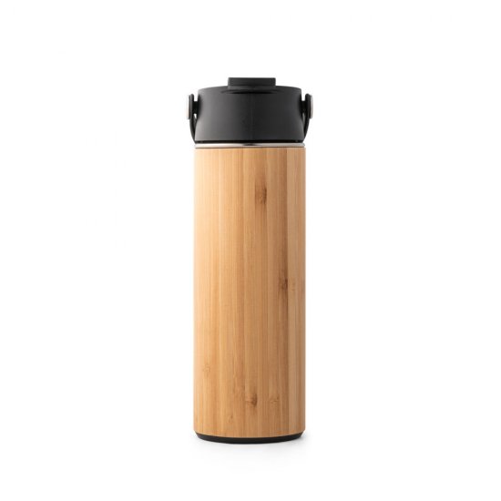 Squeeze 440ml Em Bambu E Inox Personalizado